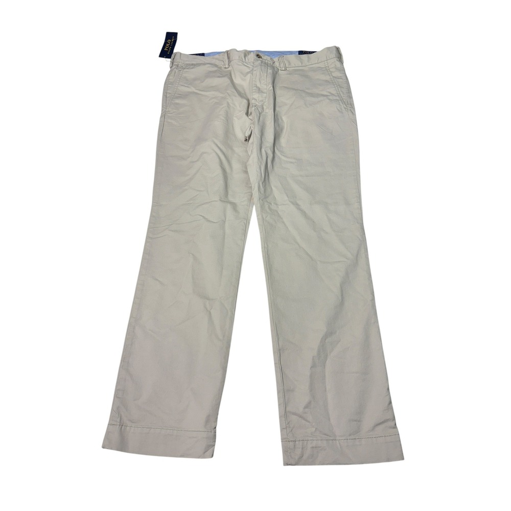 NWT Polo Ralph Lauren Mens Slim Stretch Chino Pants Beige 36x30 710778778003